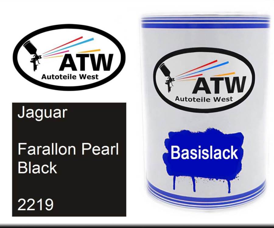 Jaguar, Farallon Pearl Black, 2219: 500ml Lackdose, von ATW Autoteile West.